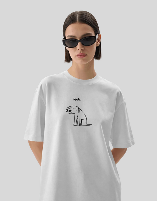 Meh - Funny Tees - Oversized Standard T-Shirt